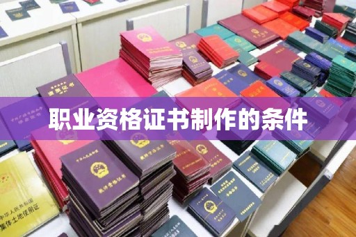 盐亭职业资格证书制作的条件