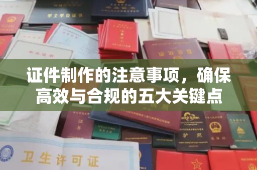 盐亭证件制作的注意事项，确保高效与合规的五大关键点