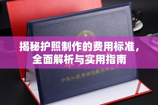 盐亭揭秘护照制作的费用标准，全面解析与实用指南