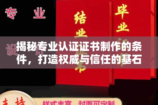 盐亭揭秘专业认证证书制作的条件，打造权威与信任的基石