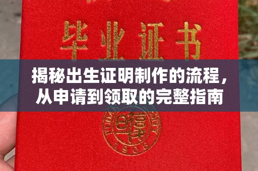 盐亭揭秘出生证明制作的流程，从申请到领取的完整指南