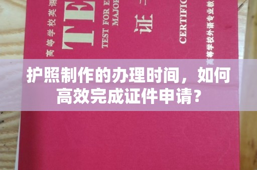 盐亭护照制作的办理时间，如何高效完成证件申请？