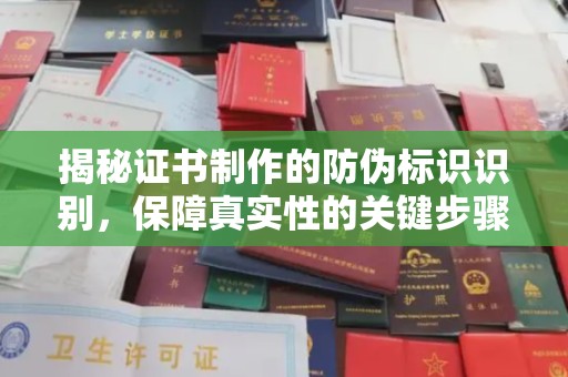 盐亭揭秘证书制作的防伪标识识别，保障真实性的关键步骤