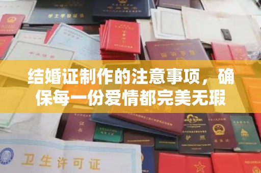 盐亭结婚证制作的注意事项，确保每一份爱情都完美无瑕
