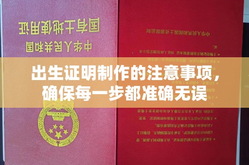 盐亭出生证明制作的注意事项，确保每一步都准确无误