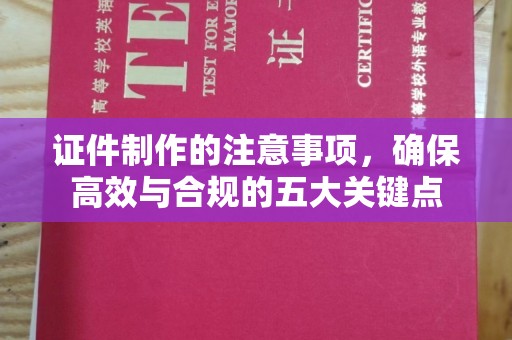 盐亭证件制作的注意事项，确保高效与合规的五大关键点
