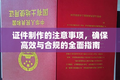 盐亭证件制作的注意事项，确保高效与合规的全面指南