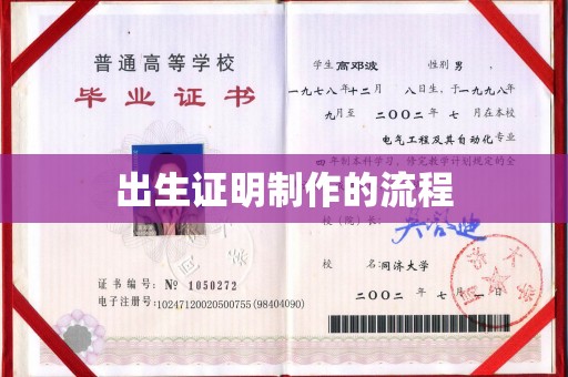 盐亭出生证明制作的流程