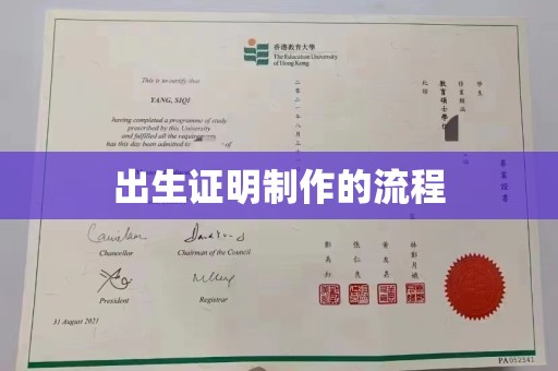 盐亭出生证明制作的流程