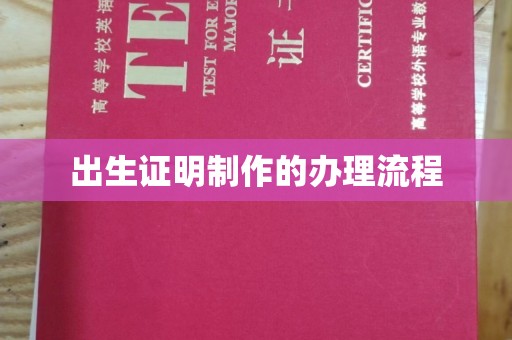 盐亭出生证明制作的办理流程