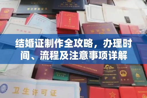 盐亭结婚证制作全攻略，办理时间、流程及注意事项详解
